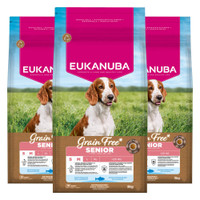 Eukanuba graanvrij senior small/medium hondenbrokken met oceaanvis - 9 kg