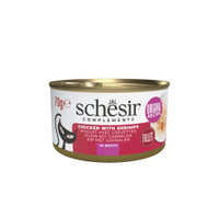Schesir Soup Garnaal in bouillon natvoer voor volwassen katten - 840 gram