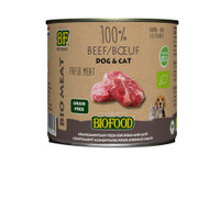 BF Petfood Biofood Organic rund natvoer voor honden - 2,4 kg