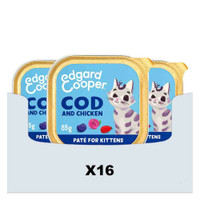 Edgard & Cooper Kittenpaté Kabeljauw & Kip natvoer voor katten - 1,36 kg