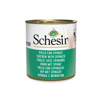 Schesir In Jelly Dog Kip Spinazie natvoer voor honden - 285 gram