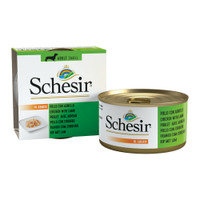 Schesir Kip & Lam in saus natvoer voor honden - 1,19 kg