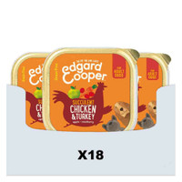 Edgard & Cooper Paté kip en kalkoen natvoer voor volwassen honden - 5,4 kg