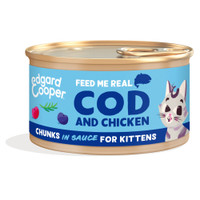 Edgard & Cooper Kitten kabeljauw & kip natvoer voor katten - 85 gram