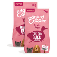 Edgard & Cooper Puppy Scharrelkip & Scharreleend hondenbrokken - 14 kg