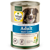 Vitalstyle Volwassen lam natvoer voor honden - 2,4 kg