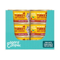 Edgard & Cooper Chunks kip & kalkoen natvoer voor katten - 1,53 kg