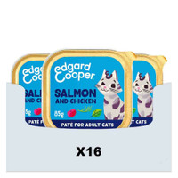 Edgard & Cooper Paté Adult zalm met kip natvoer voor katten - 1,36 kg