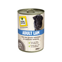 Vitalstyle Volwassen Bik Lam natvoer voor honden - 400 gram