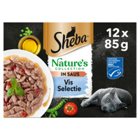 Sheba Nature's Collection Visselectie in saus natvoer voor katten - 4,08 kg