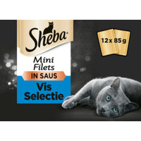 Sheba Mini Filets Adult visselectie natvoer voor katten - 4,08 kg