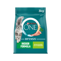 Purina One Indoor kattenbrokken met kalkoen voor volwassen katten - 6 kg