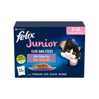 Felix Elke Dag Feest Junior natvoer voor katten - 1,02 kg