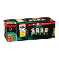 Sheba Filets Mini in saus Gevogelte Selectie natvoer voor volwassen katten - 3,4 kilogram