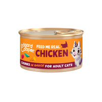 Edgar & Cooper Filets Free-Run Chicken in Sauce natvoer voor volwassen katten - 1,53 kg