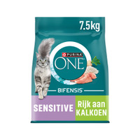 Purina One Sensitive Kalkoen & Rijst kattenbrokken voor volwassen katten - 7,5 kg