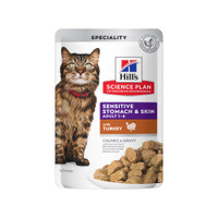 Hill's Science Plan Stomach & Skin Adult Sensitive natvoer voor katten, kalkoen - 1,02 kg