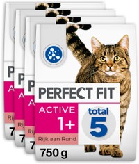 Perfect Fit Active rund kattenbrokken voor volwassen katten - 3 kg