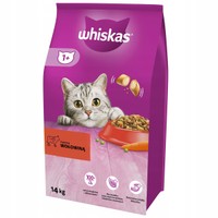 Whiskas Adult rundvlees & wortel kattenbrokken - 14 kg