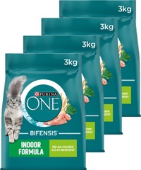Purina One Indoor kalkoen kattenbrokken voor volwassen katten - 12 kg