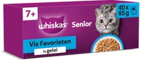 Whiskas 7+ visselectie in gelei natvoer voor katten - 3,4 kg