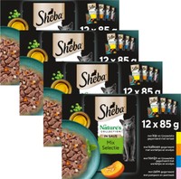 Sheba Nature's Collection Mixselectie in saus, natvoer voor volwassen katten - 4,08 kg