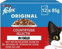 Felix Original Countryside in gelei Selectie natvoer voor volwassen katten - 4,08 kg