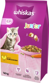 Whiskas Junior Kip met melk kattenbrokken - 14 kg