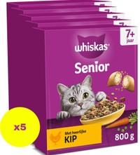 Whiskas 7+ Gevogelte Selectie Kip kattenbrokken - 4 kg