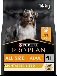 Purina Pro Plan Light/Gesteriliseerd volwassen hondenbrokken met kip - 14 kg