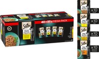 Sheba Filets Mini Filets volwassen gevogelte in saus natvoer voor katten - 3,4 kg