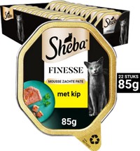 Sheba Finesse Mousse kip natvoer voor volwassen katten - 1,87 kg