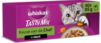 Whiskas Tasty Mix Adult Keuze Chef in saus natvoer voor katten - 3,4 kg