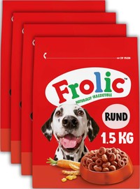 Frolic Complete hondenbrokken voor volwassen honden, rund - 6 kg
