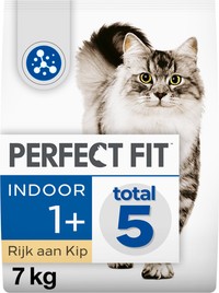 Perfect Fit Indoor kattenbrokken voor volwassen katten met kip - 7 kg