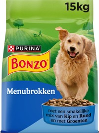 Bonzo volwassen hondenbrokken met kip & groenten - 15 kg