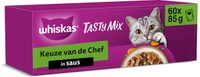 Whiskas Tasty Mix Adult 1+ Keuze Chef in saus natvoer voor katten - 5,1 kg