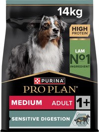 Purina Pro Plan Sensitive Digestion Medium adult lam hondenbrokken - 14 kg