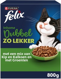 Felix Sensations Inhome DubbelZoLekker kip, kalkoen & groenten Kitten kattenbrokken - 4 kg
