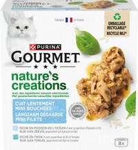 Gourmet Nature's Creations Zeevis natvoer voor volwassen katten - 4,08 kg