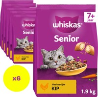 Whiskas 7+ kattenbrokken met kip - 11,4 kg
