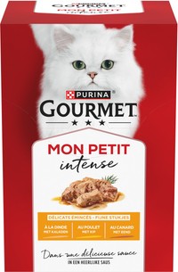 Gourmet Mon Petit Intense gevogelte natvoer voor volwassen katten - 2,4 kg