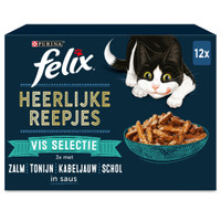 Felix Heerlijke Reepjes Vis Selectie natvoer voor katten - 3,84 kg