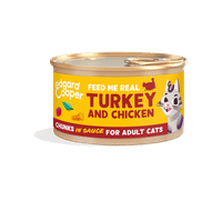 Edgar & Cooper Filets Kalkoen & Kip natvoer voor volwassen katten - 85 gram