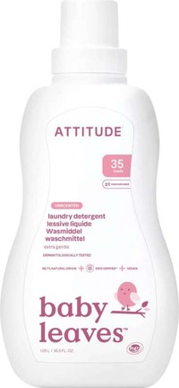 Attitude Baby Leaves parfumvrij wasmiddel - 0 wasbeurten