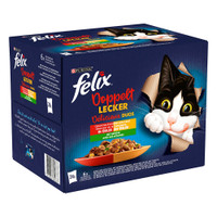 Felix Elke Dag Feest Groenteselectie met groenten in gelei natvoer voor katten - 2,04 kg
