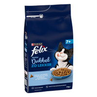 Felix Elke Dag Feest Senior Dubbel lekker Kip & Kalkoen kattenbrokken - 8 kg