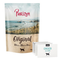 Purizon Large Adult Kip & Vis graanvrije kattenbrokken - 2 kg