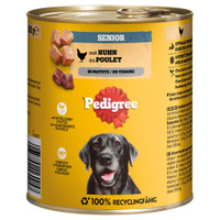 Pedigree Senior kip in paté natvoer voor honden - 9,6 kg