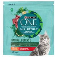 Purina One Dual Nature Sterilized rund met spirulina kattenbrokken voor volwassen katten - 1,4 kg
